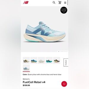 New balance sneakers- FuelCell Rebel v4 size 7.5